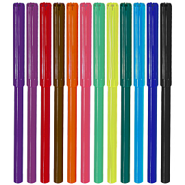 Фломастеры ArtSpace "Кот-сластена", 12цв., смываемые, картон, европодвес фото Фломастеры ArtSpace "Кот-сластена", 12цв., смываемые, картон, европодвес