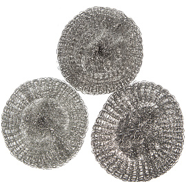 Губки для посуды OfficeClean, металлические, 9*3см, 3шт. фото Губки для посуды OfficeClean, металлические, 9*3см, 3шт.