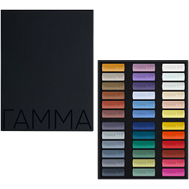 Пастель художественная Гамма, 36 цветов, картон. упак.