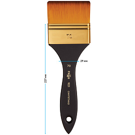 Кисть-флейц художественная Гамма, синтетика, №70 фото Кисть-флейц художественная Гамма, синтетика, №70