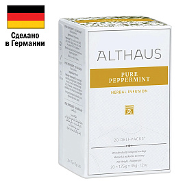 Чай травяной Althaus Pure Peppermint 20 пакетиков