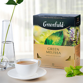 Чай зеленый Greenfield Green Melissa 100 пакетиков