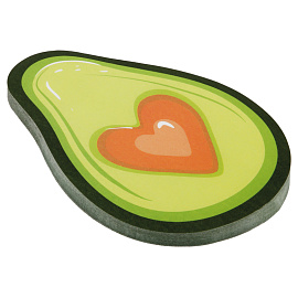 Самоклеящийся блок фигурный MESHU "Avocado", 50л., европодвес фото Самоклеящийся блок фигурный MESHU "Avocado", 50л., европодвес