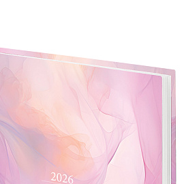 Ежедневник датированный 2026 145х215 мм, А5, STAFF, ламинированная обложка, "Delicate", 117330