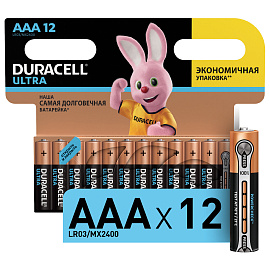 Батарейки AAA мизинчиковые Duracell Ultra (12 штук в упаковке)