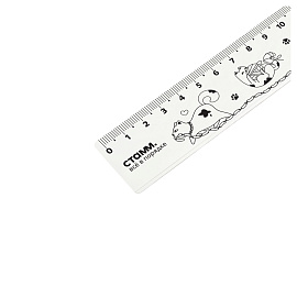 Линейка 20см СТАММ "Коты", пластиковая, широкая фото Линейка 20см СТАММ "Коты", пластиковая, широкая