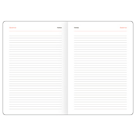 Ежедневник недатированный, А4, 160л., твердый переплет, кожзам, BG "Nebraska. Black", черный