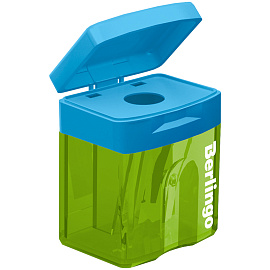 Точилка пластиковая Berlingo "Fuze" 1 отверстие, контейнер, ассорти фото Точилка пластиковая Berlingo "Fuze" 1 отверстие, контейнер, ассорти