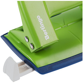 Дырокол Berlingo "Power TX" 10л., металлический, с линейкой, зеленый фото Дырокол Berlingo "Power TX" 10л., металлический, с линейкой, зеленый