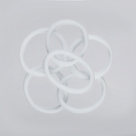 Резинки для волос MESHU "Essence thin", белые, 6шт., диаметр 4см, европодвес фото Резинки для волос MESHU "Essence thin", белые, 6шт., диаметр 4см, европодвес