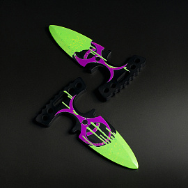 Нож деревянный ТРИ СОВЫ Тычковый, серия легендарный, "Кислота", пакет с европодвесом