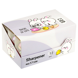 Точилка пластиковая MESHU "Cute rabbit", 1 отверстие, ассорти фото Точилка пластиковая MESHU "Cute rabbit", 1 отверстие, ассорти