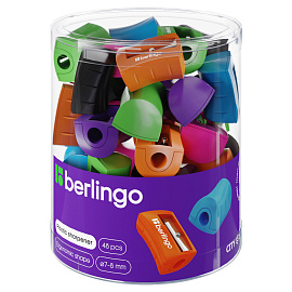 Точилка пластиковая Berlingo "City Style" 1 отверстие, ассорти фото Точилка пластиковая Berlingo "City Style" 1 отверстие, ассорти