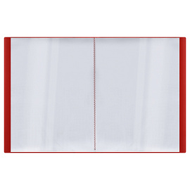 Папка с 20 вкладышами СТАММ "Кристалл" А4, 14мм, 700мкм, пластик, красная фото Папка с 20 вкладышами СТАММ "Кристалл" А4, 14мм, 700мкм, пластик, красная