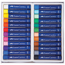 Пастель масляная Faber-Castell Oil Pastels круглая 24 цвета