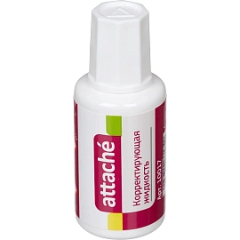 Корректирующая жидкость (штрих) Attache быстросохнущая 20 мл