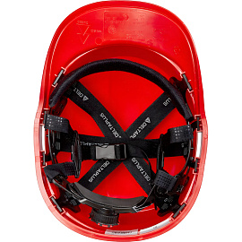 Каска защитная Delta Plus Baseball Diamond V Up красная с храповым механизмом светящаяся (DIAM5UPROFL)