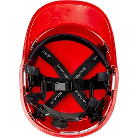 Каска защитная Delta Plus Baseball Diamond V Up красная с храповым механизмом светящаяся (DIAM5UPROFL)