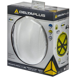 Каска защитная для работ на высоте Delta Plus Granite Peak белая с храповым механизмом (GRAPEBCFL)
