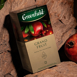 Чай черный Greenfield Grand Fruit 25 пакетиков (розмарин, гранат) фото Чай черный Greenfield Grand Fruit 25 пакетиков (розмарин, гранат)