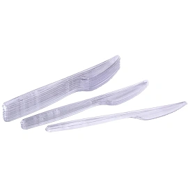 Нож одноразовый Комус Бюджет прозрачный 180 мм 50 штук в упаковке