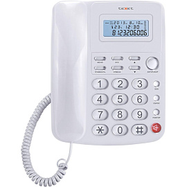 Телефон проводной TeXet TX-250 белый