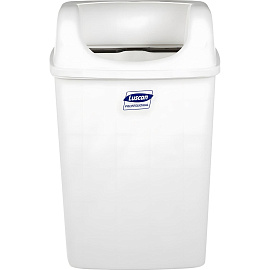 Ведро мусорное подвесное Luscan Professional 23 л пластик белое (54x35x24 см)