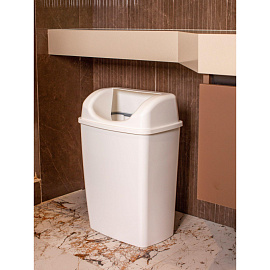 Ведро мусорное подвесное Luscan Professional 23 л пластик белое (54x35x24 см)
