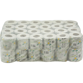 Бумага туалетная Островская Ромашка 1-слойная серая (48 рулонов в упаковке)