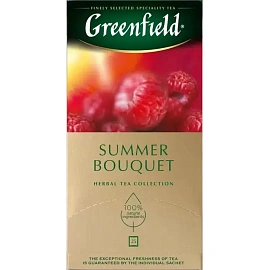 Чай фруктовый Greenfield Summer Bouquet 25 пакетиков (малина)
