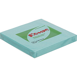 Стикеры Комус 76x76 мм пастельные голубые (1 блок на 100 листов)