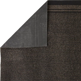 Коврик-дорожка входной ворсовый влаго-грязезащитный 90x2000 см чёрный/коричневый (4627126086044)