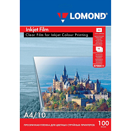 Пленка для проекторов Lomond 708411 прозрачная А4 10 листов