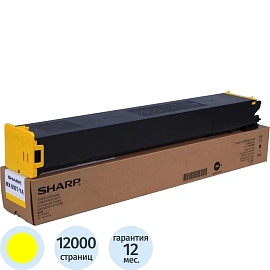 Картридж лазерный Sharp MX-61GTYB жёлтый оригинальный