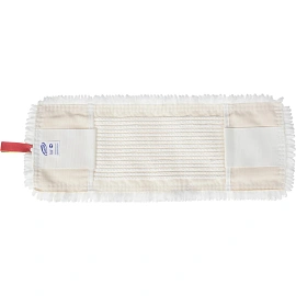 Насадка МОП для швабры-флаундера (плоской) Luscan микрофибра 40x11 см белая