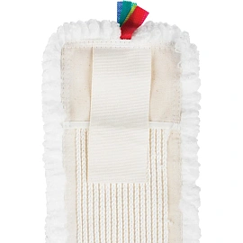 Насадка МОП для швабры-флаундера (плоской) Luscan микрофибра 40x11 см белая