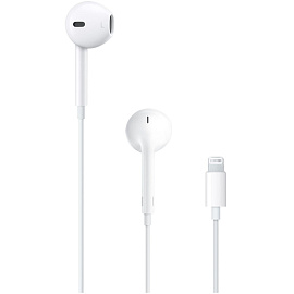Наушники Apple EarPods с разъемом lightning белые (MMTN2ZM/A)