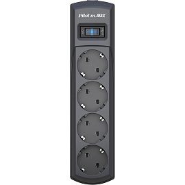 Сетевой фильтр ZIS Pilot m MAX на 4 розетки 3 метра