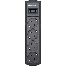 Сетевой фильтр ZIS Pilot m MAX на 4 розетки 10 метров