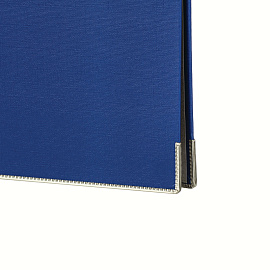 Папка-регистратор Комус Экономи 80 мм синяя бумвинил/бумага с защитным уголком