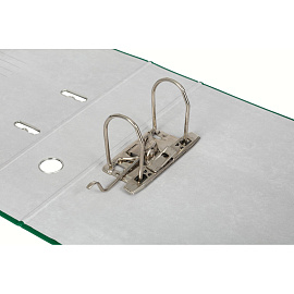 Папка-регистратор Комус Экономи 80 мм зеленая бумвинил/бумага