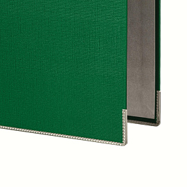 Папка-регистратор Комус Экономи 80 мм зеленая бумвинил/бумага