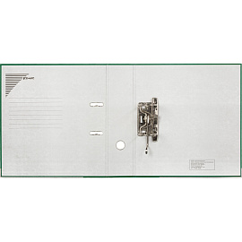 Папка-регистратор Комус Экономи 80 мм зеленая бумвинил/бумага