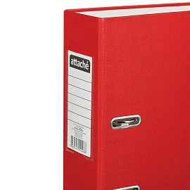 Папка-регистратор Attache Экономи 80 мм красная бумвинил/бумага