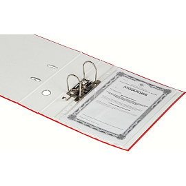 Папка-регистратор Attache Экономи 80 мм красная бумвинил/бумага