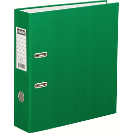 Папка-регистратор Attache Экономи 80 мм зеленая бумвинил/бумага