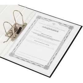 Папка-регистратор Attache Selection Экономи 90 мм чёрная бумвинил/бумага