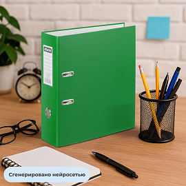 Папка-регистратор Attache Selection Экономи 90 мм зеленая бумвинил/бумага