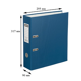 Папка-регистратор Attache Selection Экономи 90 мм синяя бумвинил/бумага