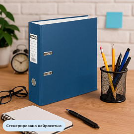 Папка-регистратор Attache Selection Экономи 90 мм синяя бумвинил/бумага
